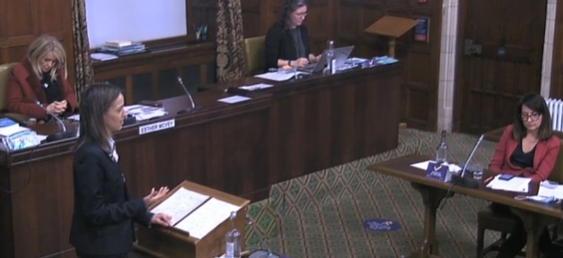 Helen Whately tells MPS about visitor testing pilot during Westminster Hall debate. Credit: Parliament TV