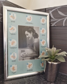 Resident friendly handwashing sign. Credit: Huntington & Langham Estate