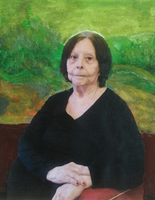 Resident Consuelo who posed as the Mona Lisa. Credit: Care UK