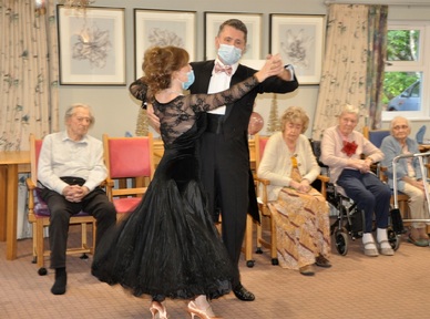Tanya Hutton and Graham Cooper, as the dance duo Just the Two of Us. Credit: Colten Care.