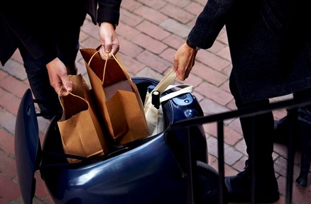 Robotic shopping bag 'Gita' made by Vespa scooter maker Credit: Piaggio