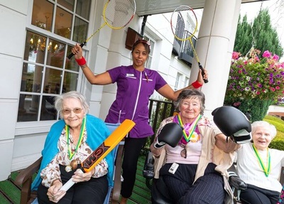 Staff and residents at Metchley Manor. Credit: Care UK
