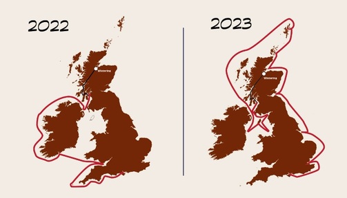Ian Wylie's solo sail around UK and Ireland. Credit: Ian Wylie