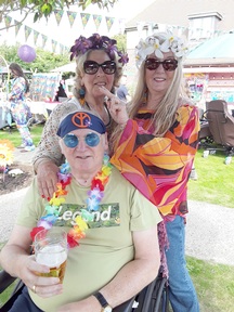 A family and resident enjoying the festival. Credit: Nellsar Care Homes.