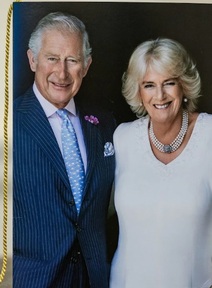 Birthday cards from King Charles and Queen Consort Camilla bear couple's  photograph.