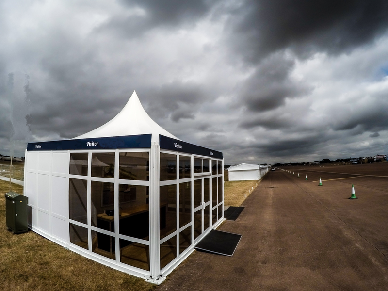 A mobile visitor pod where residents and visitors can meet safely. Credit: Showplace Ltd