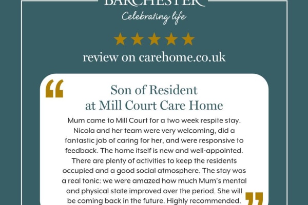 Barchester Mill Court Care Home, Christmas Hill