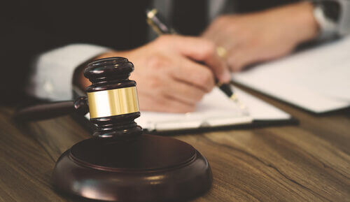 A gavel
