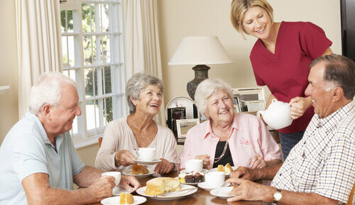 average age to go into care home